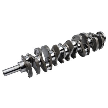 Forged vs. Billet vs. Cast: The Definitive Crankshaft Material Comparison Guide(pic3) Close-up of a billet crankshaft being precisely machined on a CNC machine